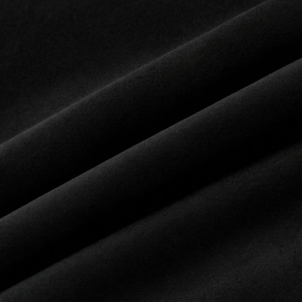rideaux en velours noir systeme Wave