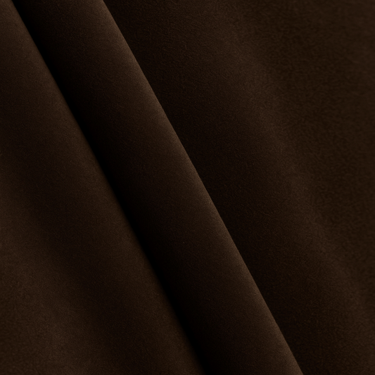 Rideaux systeme Wave en velours brun 
