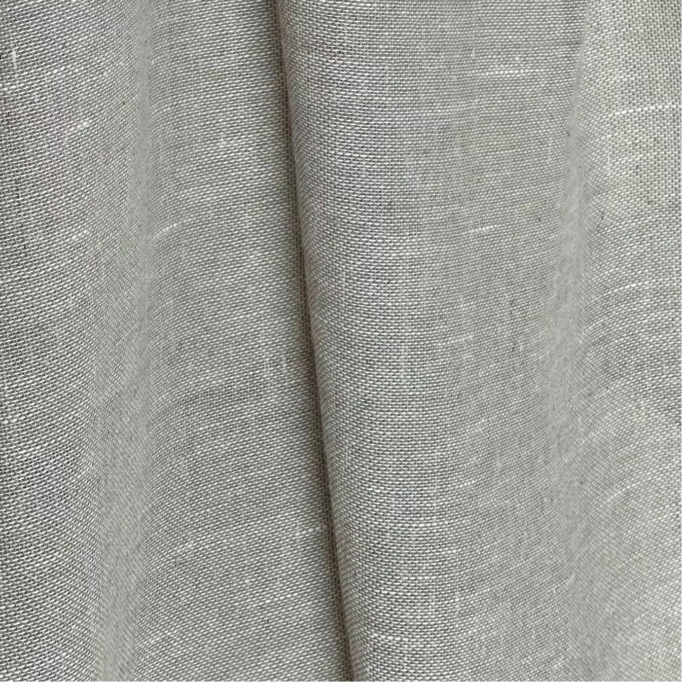 rideaux systeme wave vague uniforme en lin mélangé gris