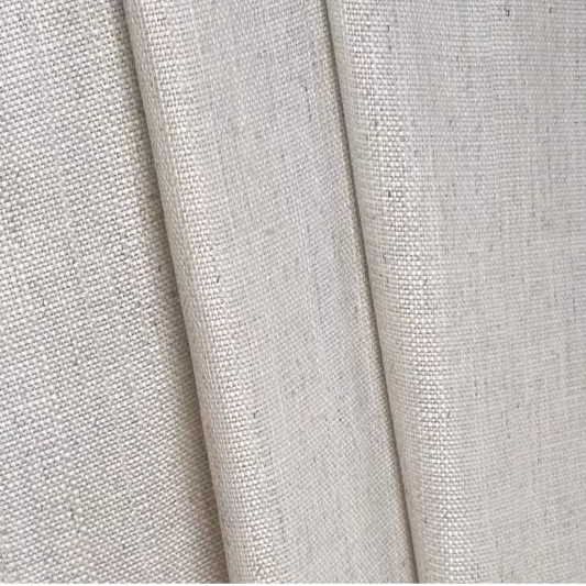 Rideaux en lin systeme Wave vague uniforme épais beige